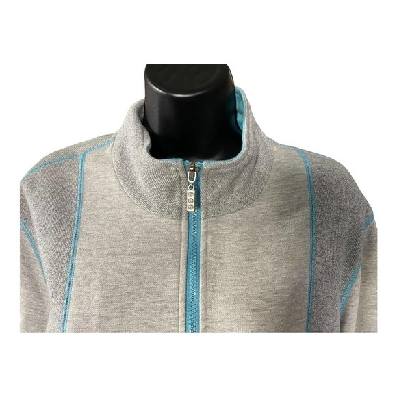 Drapers and Damons Womens Zip Up Sweater Size Large Gray Long Sleeve Casual - Picture 4 of 12